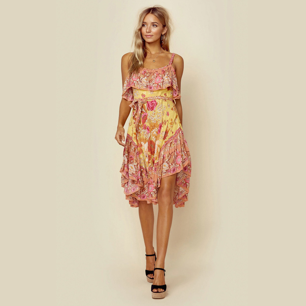 Spell Designs Siren Song Midi Strappy Dress